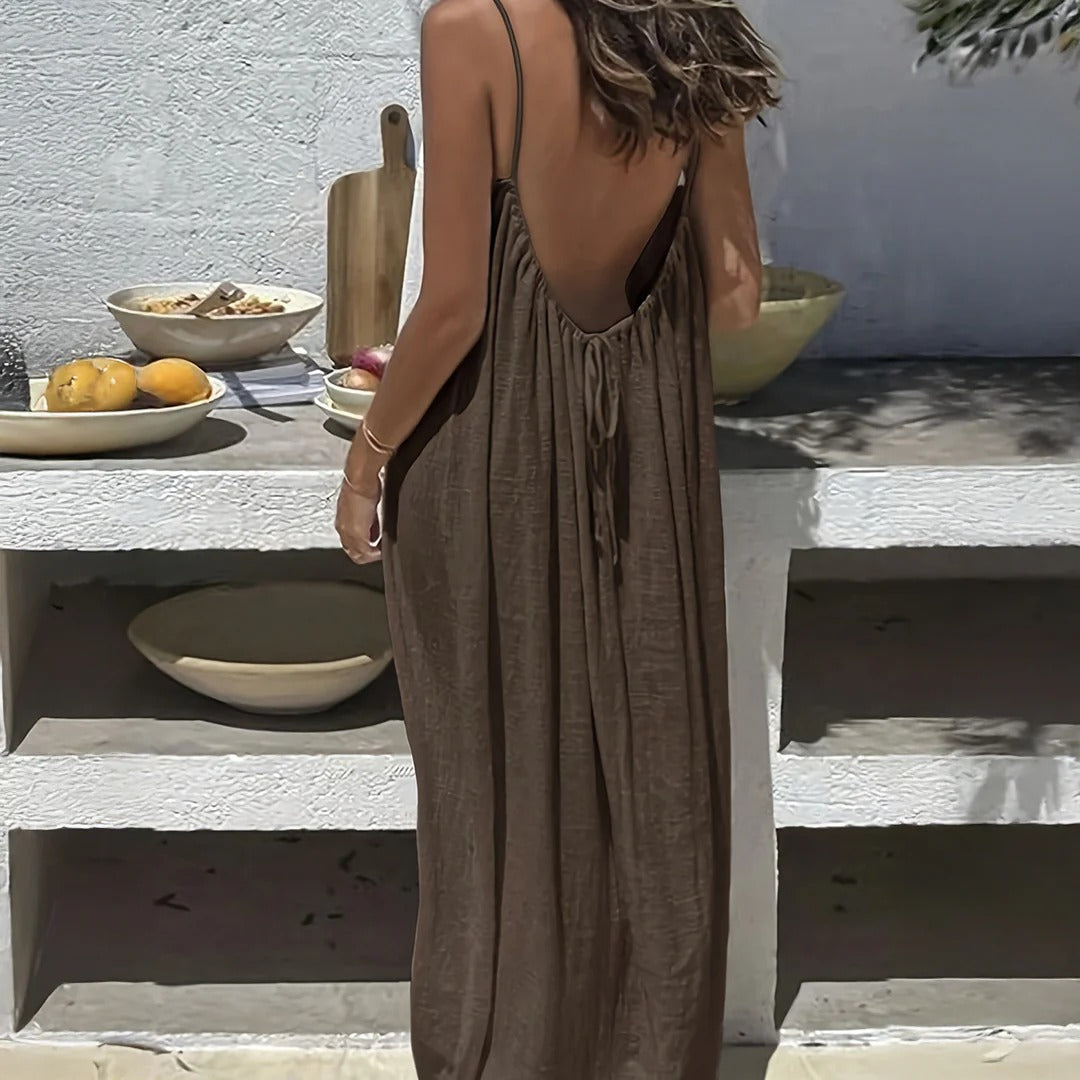 ÉLARA Backless Kleid